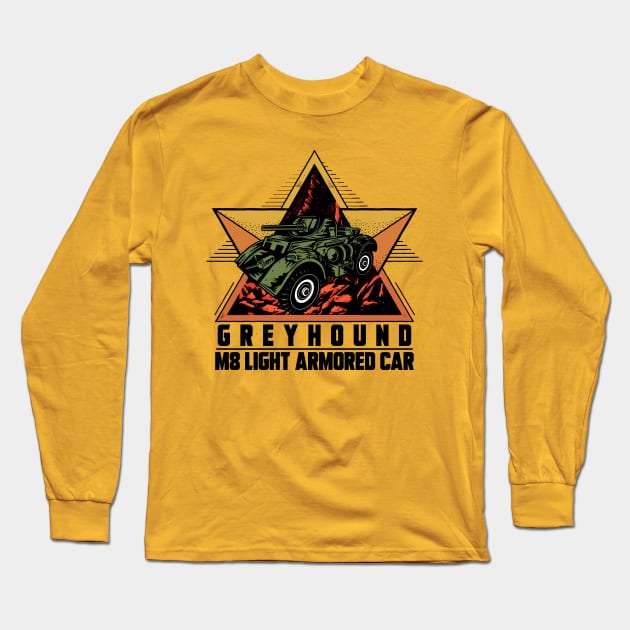 M8 ARMORED CAR GREYHOUND Long Sleeve T-Shirt by theanomalius_merch